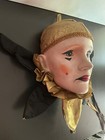 Vintage New Orleans Mardi Gras  Ceramic Wall Hanging Jester Face Sculpture Mask