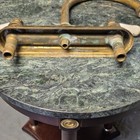 Vintage Brass Faucet With Porcelain Handles