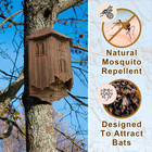 Wooden Castle Bat Houses For Outside Bat Box For Outdoors - Large Three Chamber