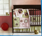 Tiddliwinks Polka Dot Ladybug Crib Dust Ruffle