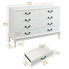 Bedroom Storage Dresser 8 Drawers With Cabinet Wood Furniture Bedroom Chest