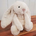 Jellycat London Bashful Bunny Rabbit Plush Medium 12  Cream Off White Soft