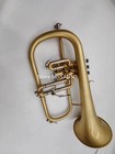 Real Product Bb Tune Flugelhorn Brass Plated Professional Musical Instrument 