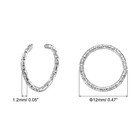 50pcs Open Jump Rings 12mm O-ring Connectors For Jewelry Making  Silver