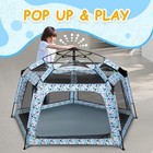 Baby Playpen Pop-up Tent - Outdoor   Indoor Play Tent For Beach With Canopy T   