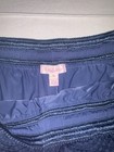 Lilly Pulitzer Womens Blue Solid Lace Lined Drawstring Shorts Size Xl