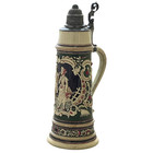 Hanke Beer Stein 1304 A Couple 2 5 L Germany Antique Ca 1900