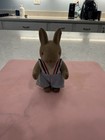 Rare Vintage Rubber Toy Rabbit  Soft Fur Skin  Arms Legs Head Move  5 Inch Tall