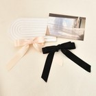 Ribbon Hair Bow Clips For Women And Girls - Black French Barrettes  Large Bow   