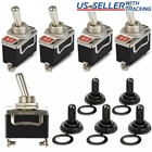 5x 12v Spst Solid Metal Toggle Switch On off Single Pole For Marine   Automotive