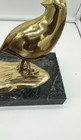 Vintage Bjan Modernist Quail Sculpture On Marble Base