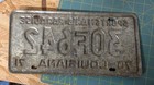 1970   1971 Louisiana License Plate - Sportsmans Paradise - Original 30f642