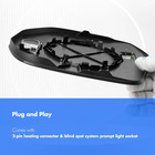 2022-24 Tundra Passenger Side Mirror Power Heated Bsd Chrome   compatible Replacem