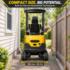 1 8 Ton Mini Excavator Kubota D722 Epa Diesel Side Swing Pilot Crawler Digger