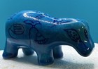Blue William The Hippo Made In Egypt Ceramic Figurine Goddess Statue