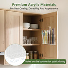 9 5    Large Acrylic Straw Holder For Cabinet Door - Reusable Tumbler Straw Organi