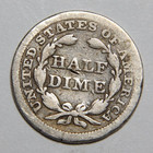 1853-p Us Seated Liberty Half Dime H10c -3985-