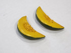 Vintage Refrigerator Magnet Lot Of 2 Fruit   Veggy Slices Of Squash