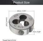 3 16 -24 Unc Round Threading Die  Right Hand  Alloy Steel