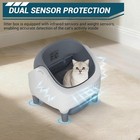 Automatic Pet Self Cleaning Smart Cat Litter Box Wifi App Open Top Large Quiet