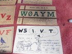 Vtg Lot Amateur Ham Radio Post Card Many States Texas Calif La 40 s 1c Stamp