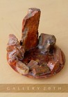 Cool  Mid Century Modern Petrified Wood Sculpture  Vtg 50s Orig  Ariz Rock Art