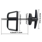 Shed Door Latch T-handle Lock Kit With 5 Keys 4   Kit  Black 