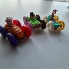 Vintage Rare Set Of 3 Mcdonald s Warner Bros Flip Cars  Rolling  Dual Figures