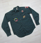 Vintage 60s Boy Scouts Of America Bsa Green Boy Scout Explorer Shirt Sanforized