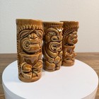 3 Vintage Orchids Of Hawaii Tiki Tumblers 6  Japan