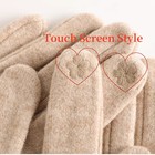 Winter Cashmere Gloves Warm Touch Screen Gloves Full Finger Mittens Thick Woolen