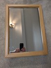 Vintage Bathroom Wood Framed Mirrored Medicine Cabinet Recessable From Triangle