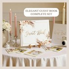Wedding Guest Book For Guests To Sign  Elegant Guestbook Neutral 