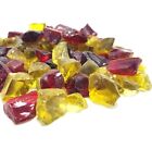 Vivid Red  Amber Blend 1 2   3 4  Large Fireplace Fire Pit Fireglass Glass
