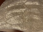 Cross Body  Beaded pearl Clutch Purse  Brand New  Never Used Kidney Shape ivory