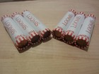 Lincoln Cent Rolls X6 Unsearched Fed Sealed From Bank Boxes Find Wheat Pennies