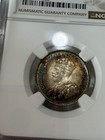 Canada  1936 George Twenty Five Cents  25 Cents  Ngc Au Details Dual Sided Toner