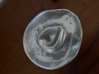 Vintage Pewter Silver Wilton Cowboy Hat   Riding Boot Decor Western Southern