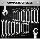 Elead 33-pc Ratcheting Wrench Set  Sae   Metric  72-tooth Cr-v  Case
