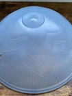 Vintage Blue Frosted Glass Ceiling Light Shade For 3 Chain Style Fixtures