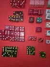 Vintage Dice Lot Oversize  Bakelite wood lucite Etc