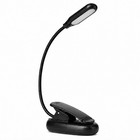 Clip On Led Reading Light Battery Powered Flexible Lamp Book Laptop Ereader
