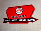 Vintage Jeep 4 Wheel Drive Vehicles Arrow 13  Metal Car  Truck Gasoline Oil Sign