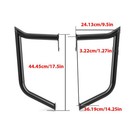 1 1 4   For Suzuki Vz800 Boulevard Black Easy Install Bolt-on Highway Crash Bar