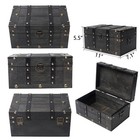 Deluxe Wooden Treasure Chest - 11 x7 1 x5 5  Elegant Storage Box With Sturdy