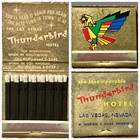 Vintage 1940s-1950s The Thunderbird Hotel Matchbook Las Vegas Casino Hotel