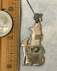     navajo Woman Sheep Lamb Shepherdess Sterling Silver Brooch Clarence Lee 