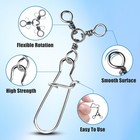 3 Way Snap Swivels Fishing Tackle 50pcs Three Way Swivel With Duo Lock Snap S