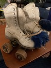 Vintage Childs Toddlers Hyde Chicago Roller Skates Ware Bro Wheels Pompoms