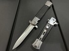 8 75    Silver Military Tactical Spring Assisted Open Blade Folding Pocket Knife
